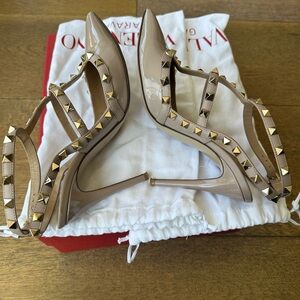Valentino Rockstud Caged Sandal Pump 100mm EU 37.5